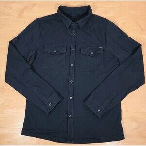 Vuori Boulevard Shirt Jacket Men's Sz S Ink Navy Blue Button Up Collared